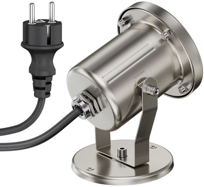 Buitenlamp – GU10 fitting – Kantelbare lampkop – IP55 - RVS