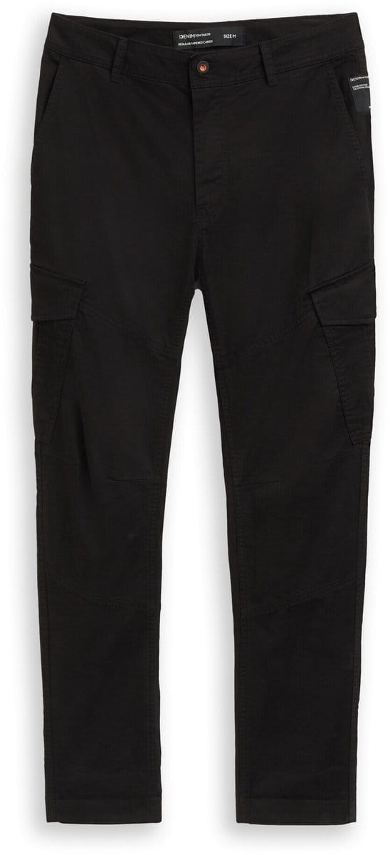 Tom Tailor Denim - Regular tapered cargobroek - Maat S - Black