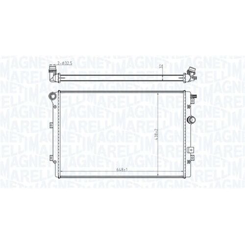 Radiator, motorkoeling MAGNETI MARELLI 350213196800