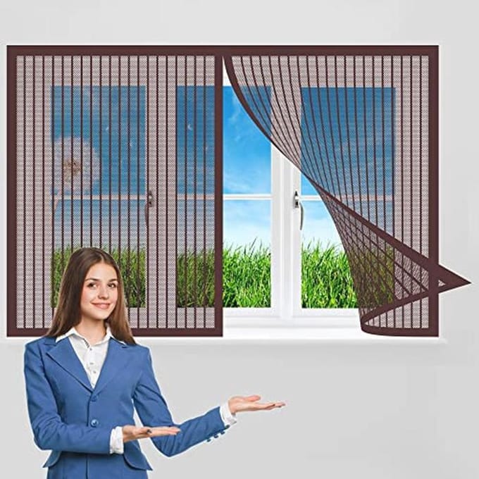 Magnetisch Hor voor Ramen 75 x 50 cm - Insectenwerend Scherm voor Vensters