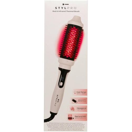 STYLPRO HH01A haarstyler Straightening stijlborstel Warm Wit, Zwart