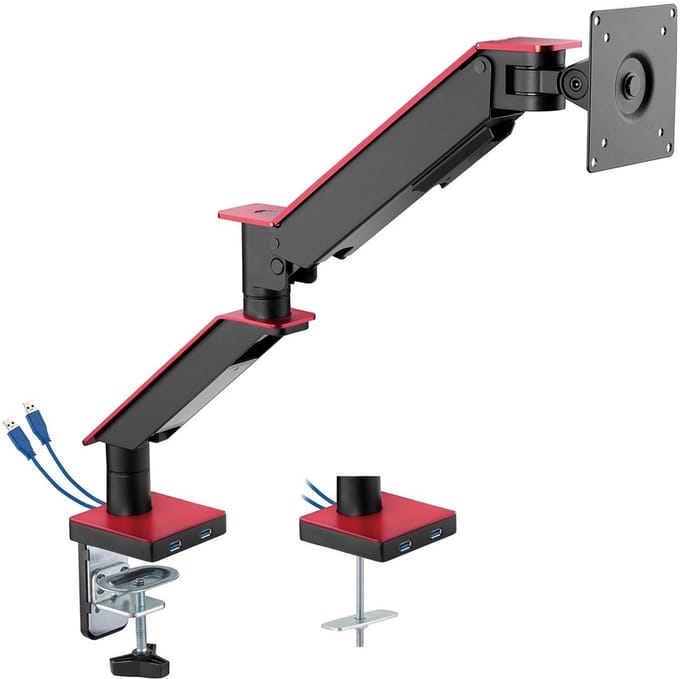 My Wall HL 25-1 L Tafelbeugel voor monitor Aantal monteerbare displays: 1 Display(s) 43,2 cm (17) - 88,9 cm (35) Zwart Draaibaar