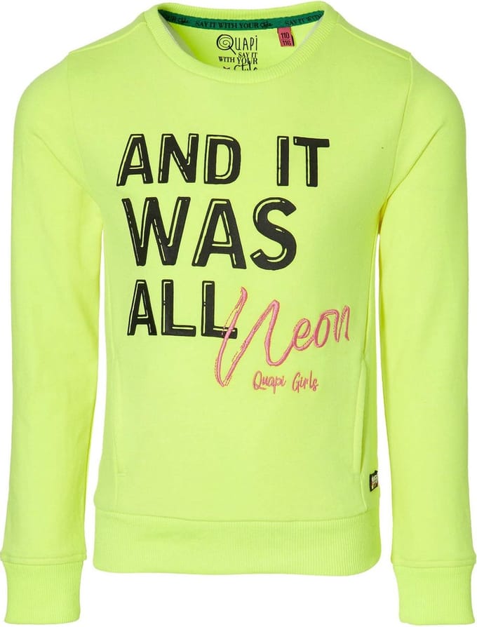 Quapi meisjes sweater Davita Yellow