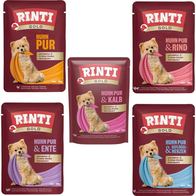 RINTI Gold 10 x 100 g - Mix (5 Sorten)