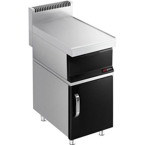 GGM Gastro Neutralelement - 400mm - mit Schublade - inkl. Unterbau mit 1 Tür Zilver / Zwart