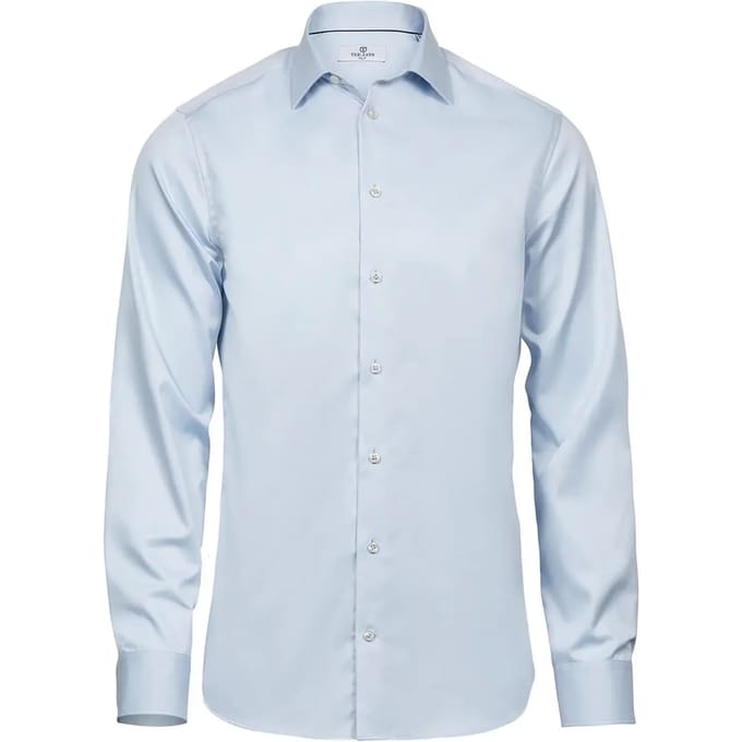 Tee Jays - Luxury Shirt Slim Fit - Light Blue maat S