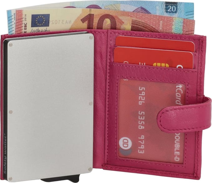 Double-D FH-serie Safety Wallet - Fuchsia
