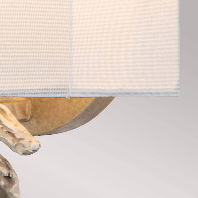 Flambeau LED Wandlamp Swirl | 1X E27 Max 60W | Bone White