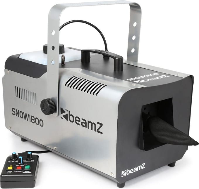 Sneeuwmachine - Beamz SNOW1800 - Sneeuwmachine met afstandsbediening met timer