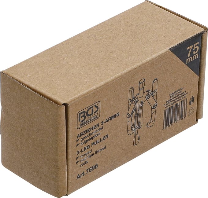 BGS Buiten binnen lagertrekkerset, 3 armig 20 - 100 mm