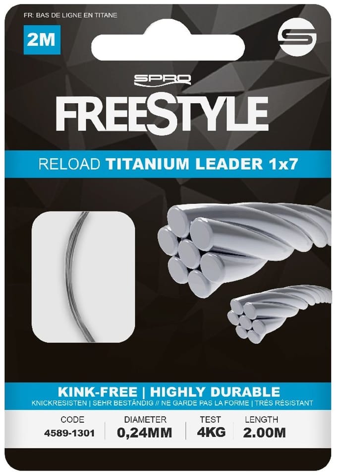 Spro Reload Titanium 2 M Leider Zilver 0.300 mm
