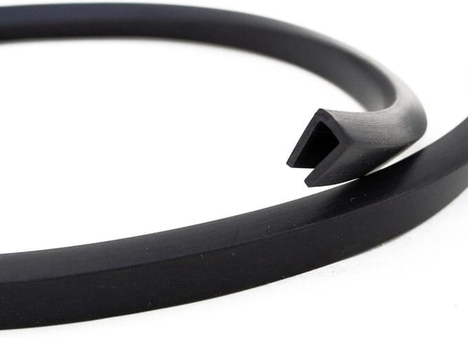 Flexibel Rubber Randprofiel Zwart - Afdichtprofiel met Splijtmaat 5,0 mm - 10 Meter