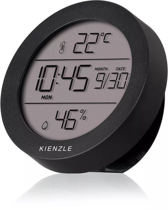 Kienzle Weerstation - Rond - Thermo-, Hygrometer - Zwart