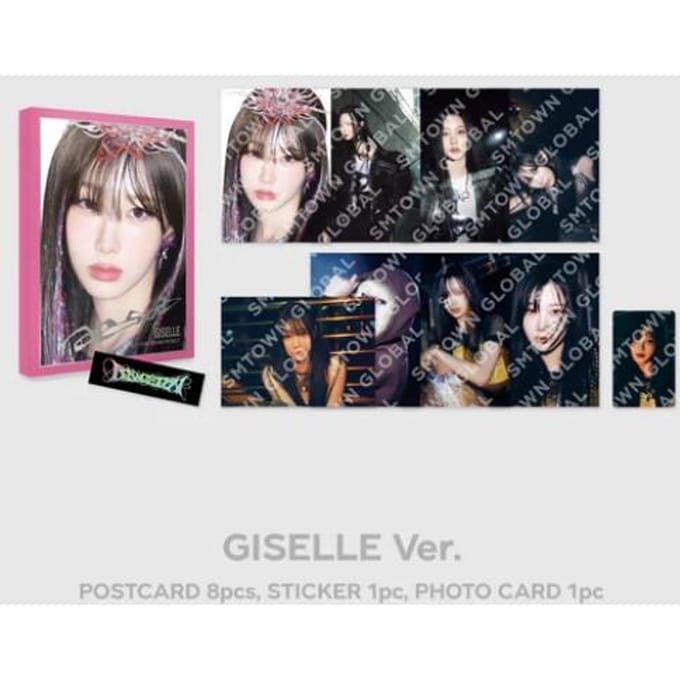 POSTKAART aespa Armageddon The Mystery Circle POP-UP MD Giselle gray