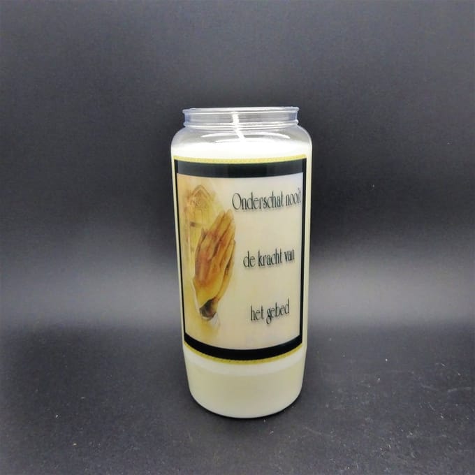 Noveenkaars Spreuk 001 - 6 dagen brander (5 stuks)