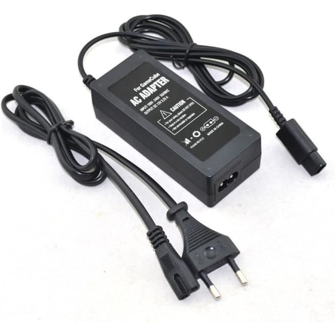 Adaptateur Secteur Prise Ue Pour Console N Gc Gamecube Avec Câble D'alimentation