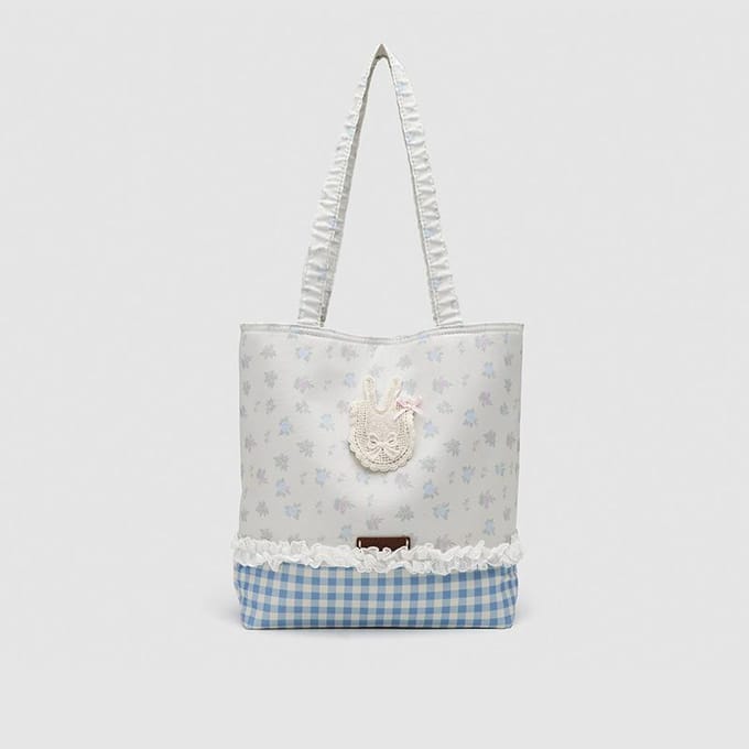 Franse Niche Mode Grote Schoudertas Print Patchwork Alles Forens Alles Onderarmtas white