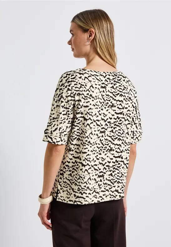 Batwing shirt met patroon