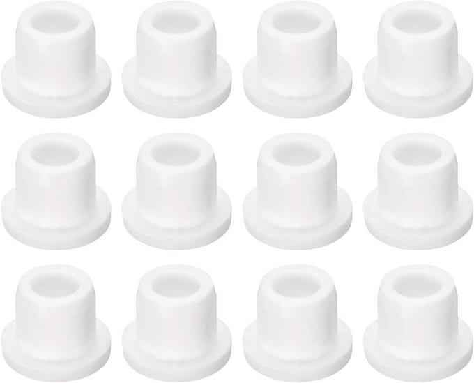 Rubberen doppen - Gat afdichting - Leidingen afdichten - Hoge temperatuur bestendig - 12 stuks - Wit
