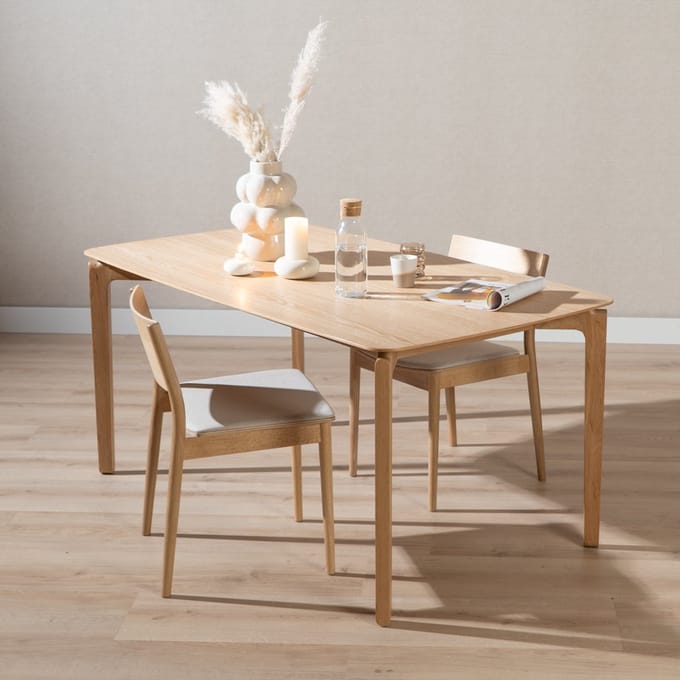 Bronx71® Scandinavische eettafel Cala naturel eiken 240 x 100 cm