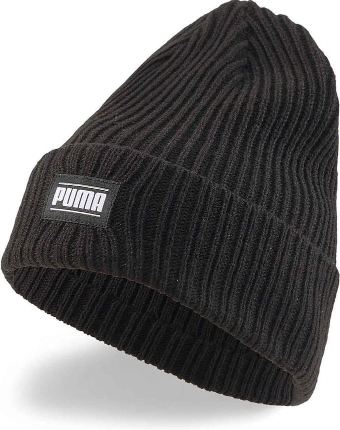 PUMA Ribbed Classic Cuff Beanie Unisex Muts - Zwart - Maat One Size