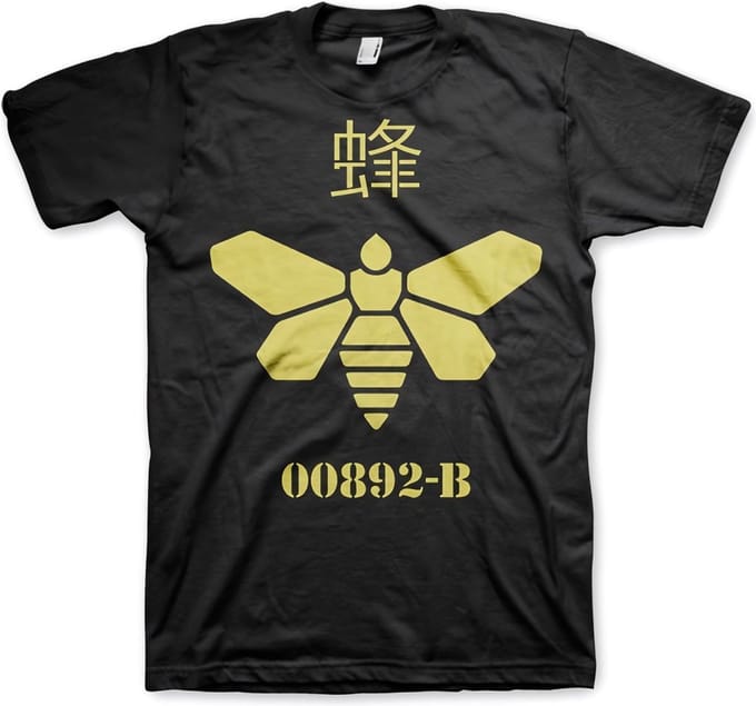 Breaking Bad Methlamine Barrel Bee T-shirt Zwart