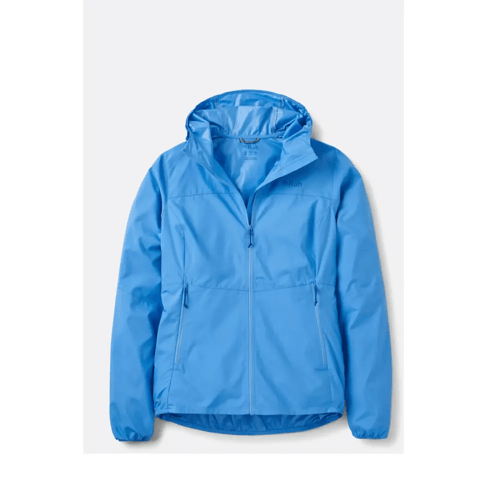 Rab Windgather Hooded Jacket Dames (Maat - 14, Kleur - Bluebird)