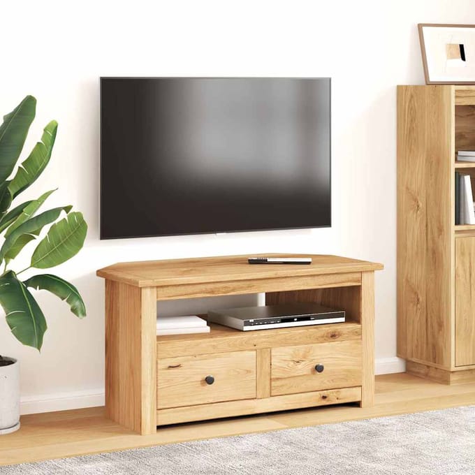 vidaXL - Tv-hoekkast - Panama - Range - 93x49x49 - cm - massief - grenenhout
