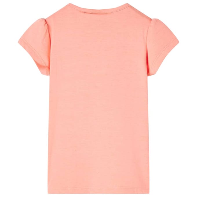 vidaXL Kindershirt 116 neonkoraal