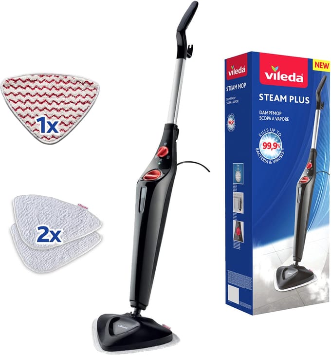 Vileda Steam Plus Power Pad - Stoomreiniger - Voor alle vloertypes