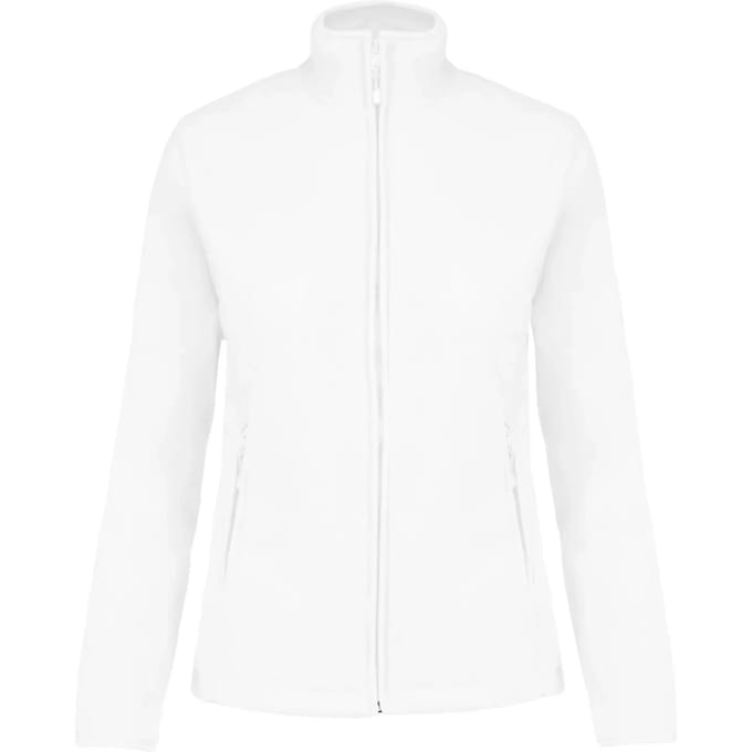 Kariban Microfleece met rits dames K907 - White - M