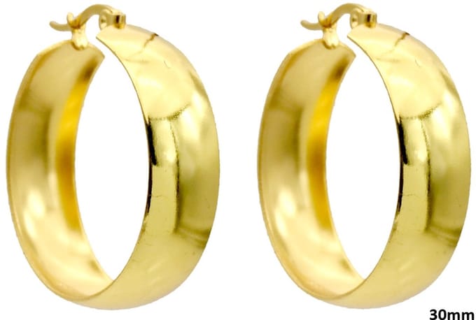 Oorbellen - RVS - 30 mm