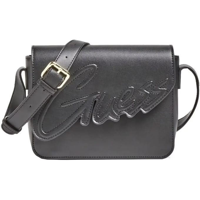 Guess Girls Logo Crossbody Tas Zwart