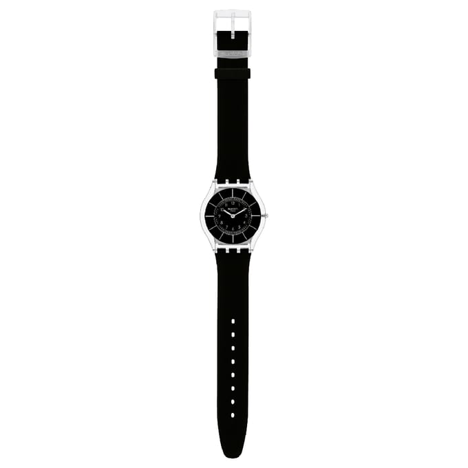 Swatch BLACK CLASSINESS AGAIN Kernhorloge SS08K103, Transparant