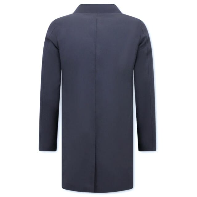 Mantel Jas Heren - Overcoat Heren - Trenchcoat Heren - Blauw