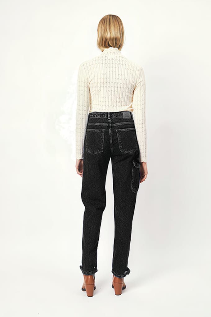 Dante6 Preston Cargo Jeans Washed Black Größe: 25 | Cargohosen Outlet | Damen | Schwarz