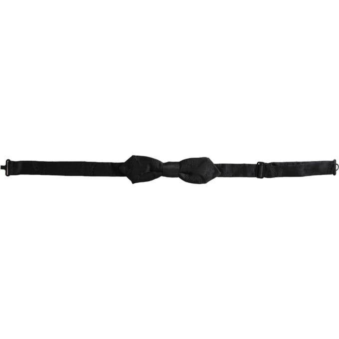 Zwarte Jacquard Vlinderdas