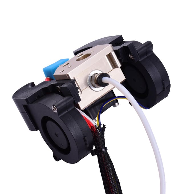 Aibecy Ender Volledig Gemonteerde Extruder Hotend Kit met Aluminium Verwarmingsblok 0,4 mm Mondstuk Koeling 24V veelkleurig
