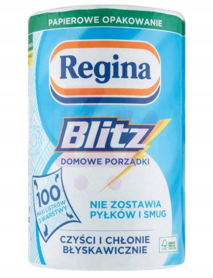 Regina - Drievoudig Papieren Handdoek - 3 Lagen - 100 Vel - Wit