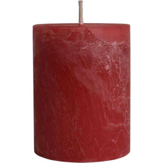 PTMD - Kaars Rustic Outdoor - Roze - 15x15x20cm