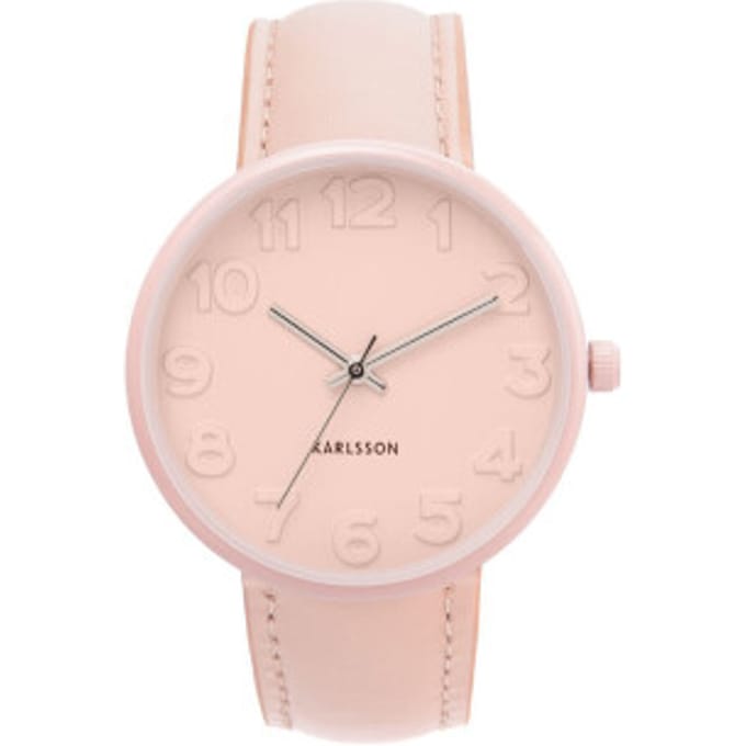 Karlsson Horloge Ms. Pink - Zacht Roze - Ø3,2cm - Scandinavisch,Modern