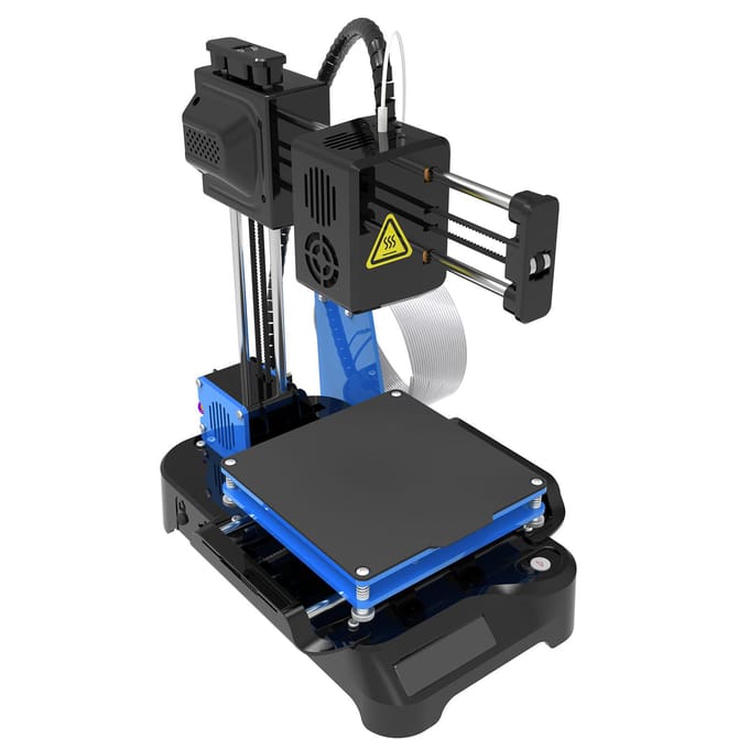 FDM Mini 3D Printer Stil Hoge Nauwkeurigheid Verbeterde Extruder Technologie 4x4x4in Printvolume Klein US Plug black