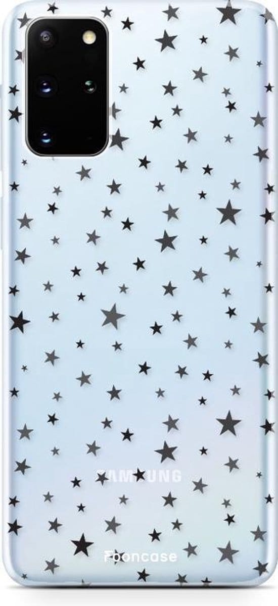 Fooncase Hoesje Geschikt voor Samsung Galaxy S20 Plus - Shockproof Case - Back Cover / Soft Case - Stars / Sterretjes