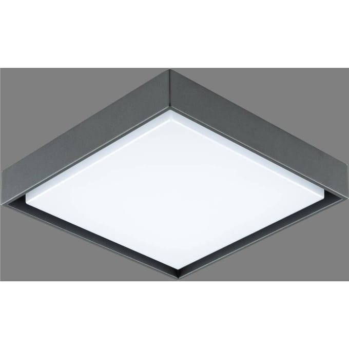 EVN LED buiten plafondlamp Tectum, 24x24 cm, antraciet, 110°