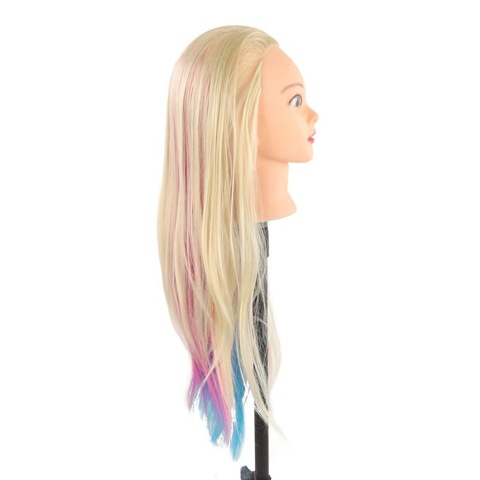 Haar Mannequin Trainingshoofd met Gereedschap Haarstyling Kappers Mannequin Hoofd voor Salon beige