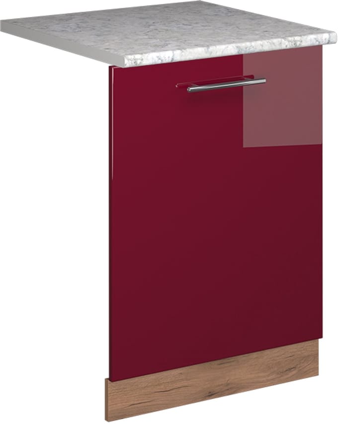 Vicco Fame-Line Vaatwasserfrontpaneel – 60 cm, WB Marmer Bordeauxrode hoogglans