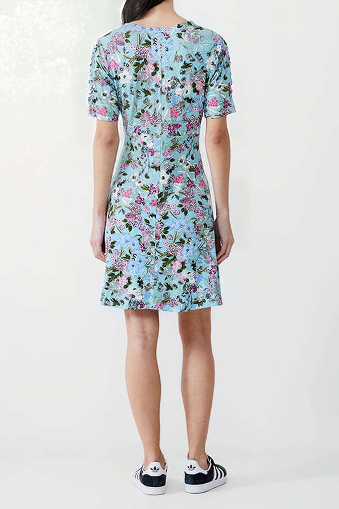 French Connection Blossom Hbscs Flippy Drs Knee Still Water Size: 8 | Mini Dresses Outlet | Dames |