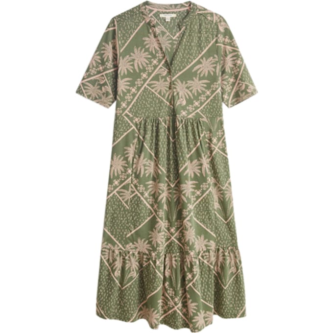 White Stuff Naya  Jersey Dre Green Größe: 6 | Midikleider Outlet | Damen | Grün