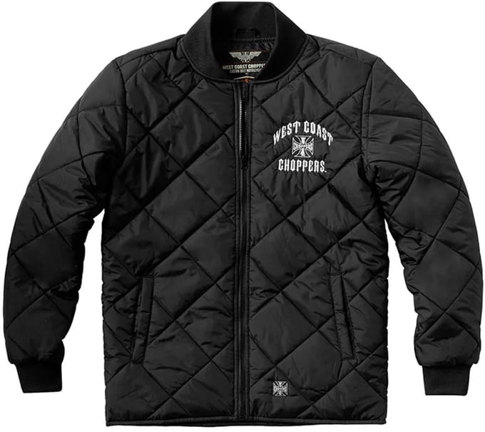 West Coast Choppers Iron Quilted Jas Zwart XL Man