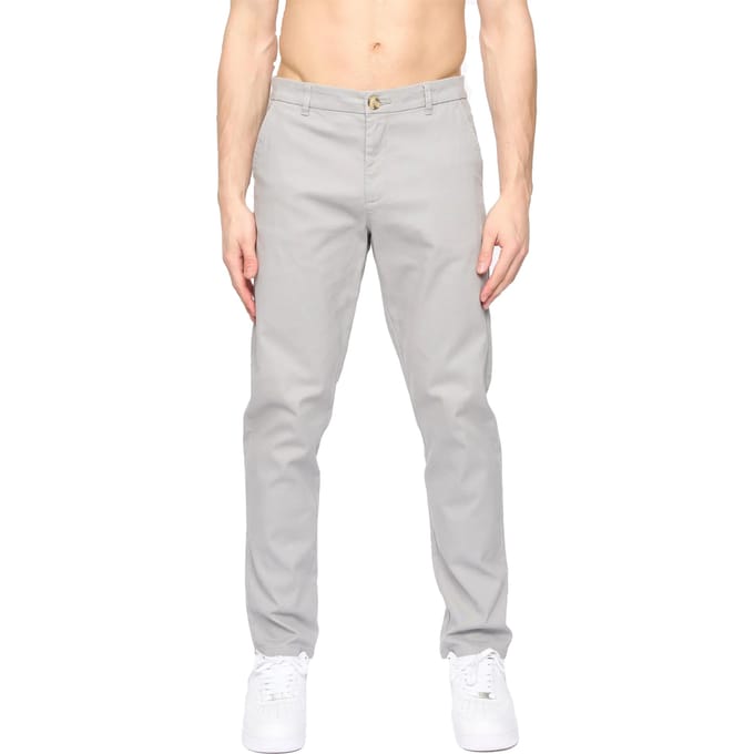 Crosshatch Heren Roysden Chinos (Lichtgrijs)